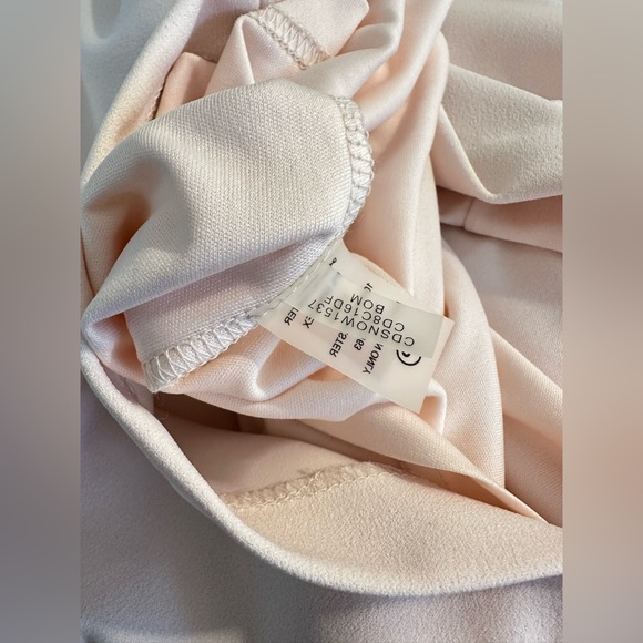 New CALVIN KLEIN Split Sleeve Sheath Dress Blossom Pale Pink Blush Wedding Work - Picture 13 of 15
